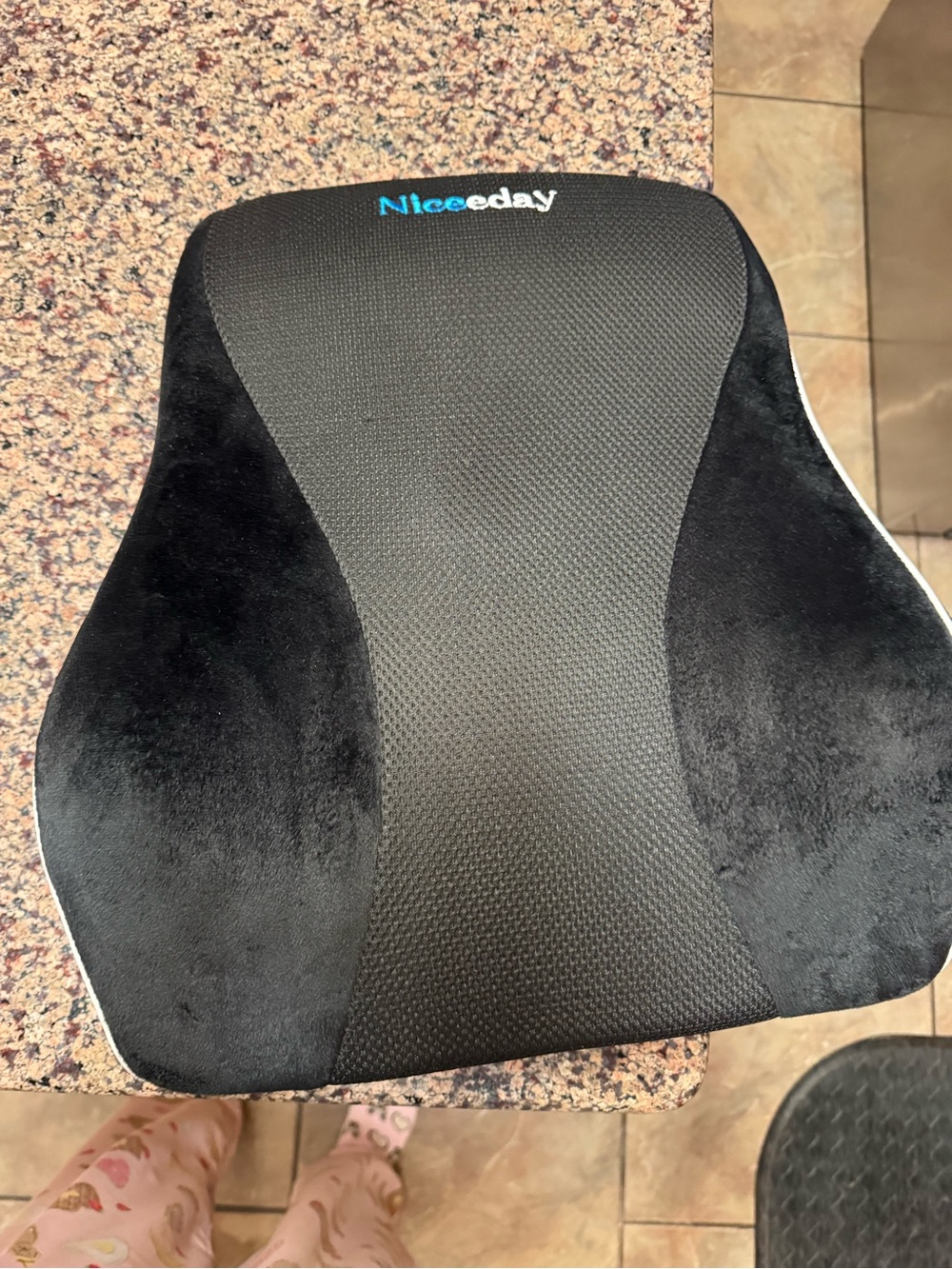 Niceeday Black Lumbar Support Cushion